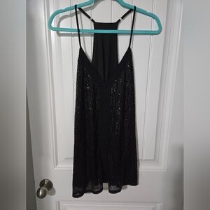 Women's black sequin camisole Size 2X